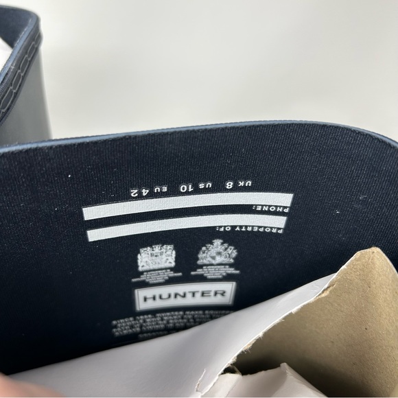 HUNTER Navy Original Tall Rainboots Size 8 &10 Available Brand New - Picture 7 of 8